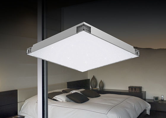 600*600*80mm Ceiling Mounted Luminaire , Square White Bedroom Ceiling Light
